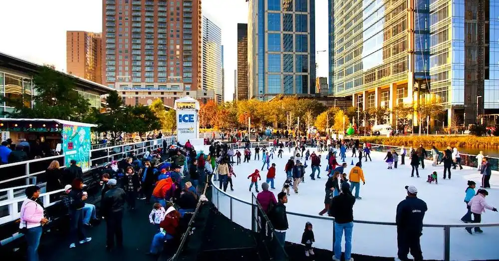 14 Festive Things to Do on Christmas Day in Houston Texas 4 Ice Skating at Discovery Green