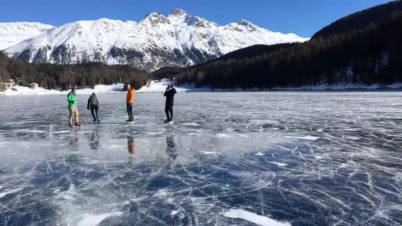 Ice Skate on Frozen Lakes