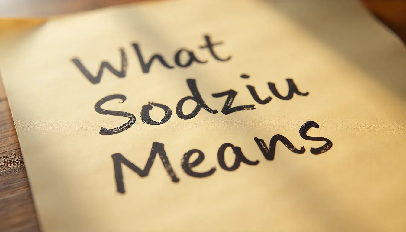 What Sodziu Means