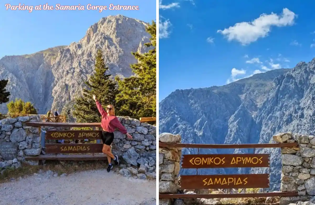 Parking at the Samaria Gorge Entrance